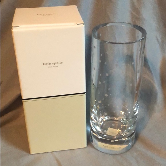 Kate Spade Other New Larabee Dot 10 Crystal Vase Poshmark